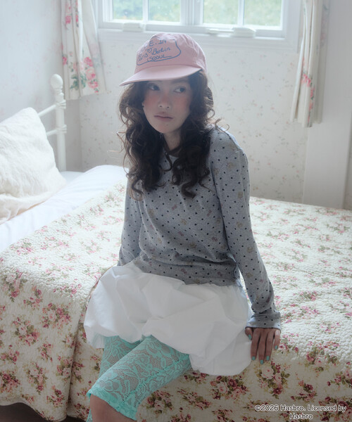 Unblend(アンブレンド)の「【Unblend】Blythe別注 オリジナルプリント パターンメッシュ コンパクトロンT(Tシャツ/カットソー・レディース・オフホワイト/杢グレー/ミント・FREE)」の22枚目の写真