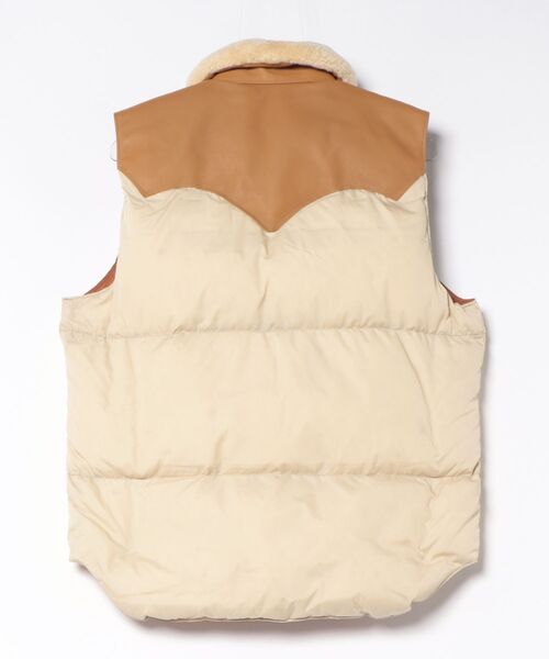 A_(エース)の「【Rocky Montain Featherbed/ロッキーマウンテン フェザーベッド】200-252-02 CHRISTY VEST(ダウンベスト・レディース・ライトベージュ/オリーブ・FREE)」の3枚目の写真