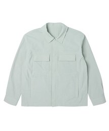 男性ツーポケット変形化繊シャケット (LT-KHAKI) (HA3LS04-62)