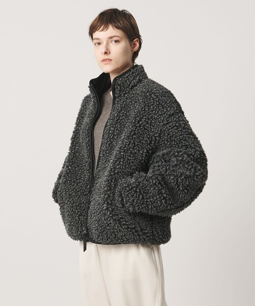 LOEFF(ロエフ)の「<LOEFF> ボア ジップブルゾン UNISEX(ブルゾン・レディース・オレンジ/ダークグレー・1/2/0)」の1枚目の写真
