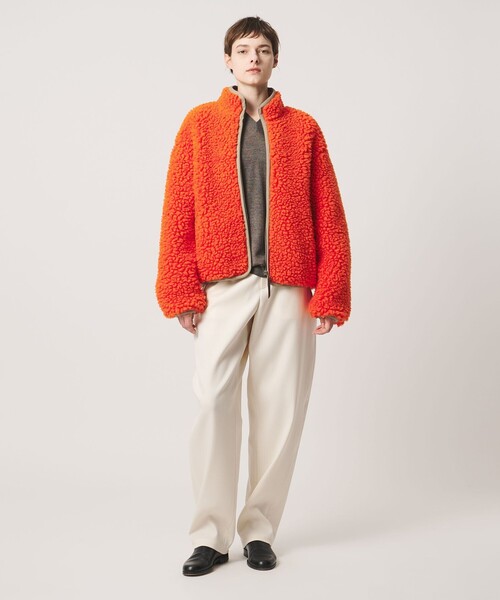 LOEFF(ロエフ)の「<LOEFF> ボア ジップブルゾン UNISEX(ブルゾン・レディース・オレンジ/ダークグレー・1/2/0)」の5枚目の写真