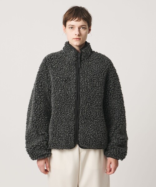LOEFF(ロエフ)の「<LOEFF> ボア ジップブルゾン UNISEX(ブルゾン・レディース・オレンジ/ダークグレー・1/2/0)」の8枚目の写真