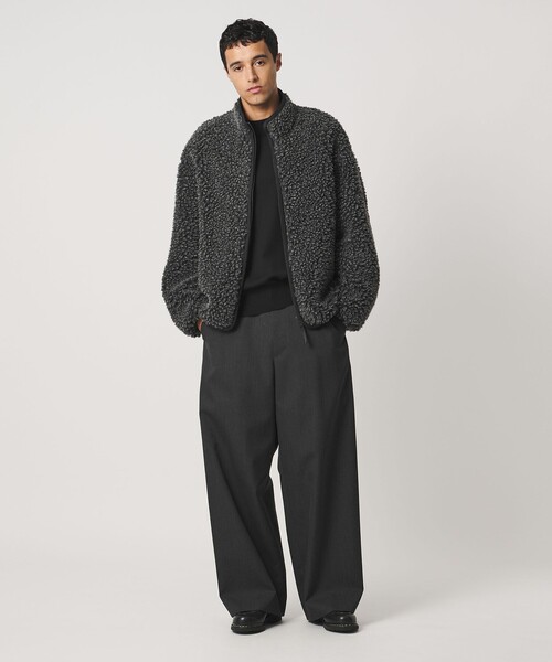 LOEFF(ロエフ)の「<LOEFF> ボア ジップブルゾン UNISEX(ブルゾン・レディース・オレンジ/ダークグレー・1/2/0)」の12枚目の写真