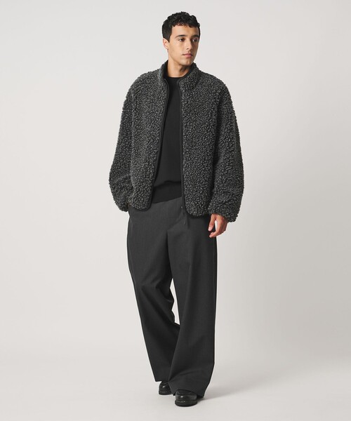 LOEFF(ロエフ)の「<LOEFF> ボア ジップブルゾン UNISEX(ブルゾン・レディース・オレンジ/ダークグレー・1/2/0)」の13枚目の写真