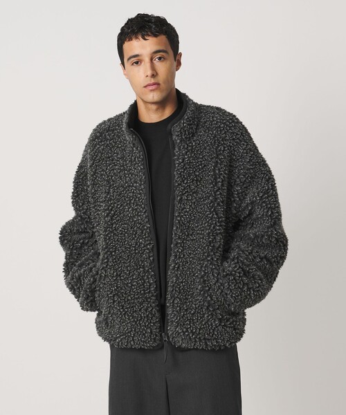 LOEFF(ロエフ)の「<LOEFF> ボア ジップブルゾン UNISEX(ブルゾン・レディース・オレンジ/ダークグレー・1/2/0)」の14枚目の写真