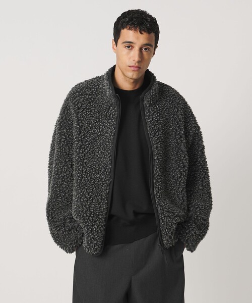 LOEFF(ロエフ)の「<LOEFF> ボア ジップブルゾン UNISEX(ブルゾン・レディース・オレンジ/ダークグレー・1/2/0)」の15枚目の写真