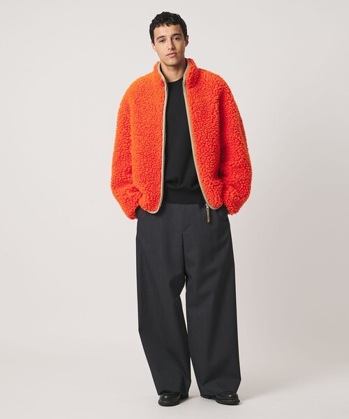 LOEFF(ロエフ)の「<LOEFF> ボア ジップブルゾン UNISEX(ブルゾン・レディース・オレンジ/ダークグレー・1/2/0)」の16枚目の写真