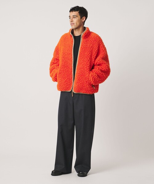 LOEFF(ロエフ)の「<LOEFF> ボア ジップブルゾン UNISEX(ブルゾン・レディース・オレンジ/ダークグレー・1/2/0)」の17枚目の写真