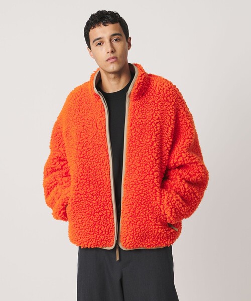 LOEFF(ロエフ)の「<LOEFF> ボア ジップブルゾン UNISEX(ブルゾン・レディース・オレンジ/ダークグレー・1/2/0)」の18枚目の写真