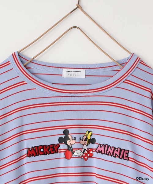 LOWRYS FARM(ローリーズファーム)の「Disney/ボーダーLS 1066191(Tシャツ/カットソー・キッズ・グレー/ライトブルー・120cm/130cm/110cm/140cm/150cm)」の9枚目の写真