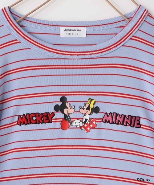 LOWRYS FARM(ローリーズファーム)の「Disney/ボーダーLS 1066191(Tシャツ/カットソー・キッズ・グレー/ライトブルー・120cm/130cm/110cm/140cm/150cm)」の12枚目の写真