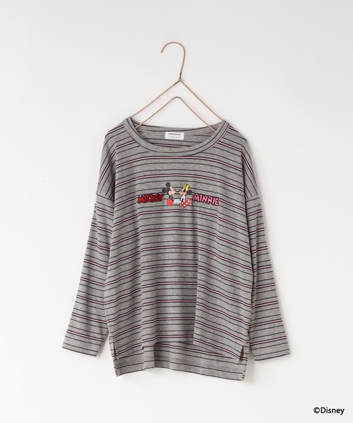 LOWRYS FARM(ローリーズファーム)の「Disney/ボーダーLS 1066191(Tシャツ/カットソー・キッズ・グレー/ライトブルー・120cm/130cm/110cm/140cm/150cm)」の15枚目の写真