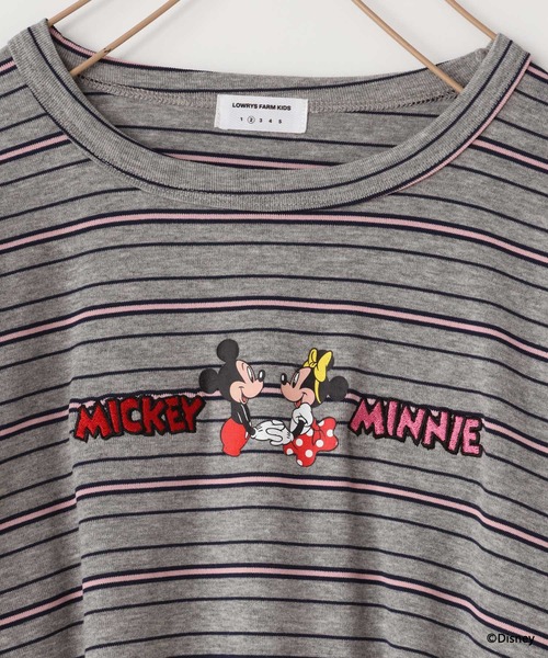 LOWRYS FARM(ローリーズファーム)の「Disney/ボーダーLS 1066191(Tシャツ/カットソー・キッズ・グレー/ライトブルー・120cm/130cm/110cm/140cm/150cm)」の16枚目の写真
