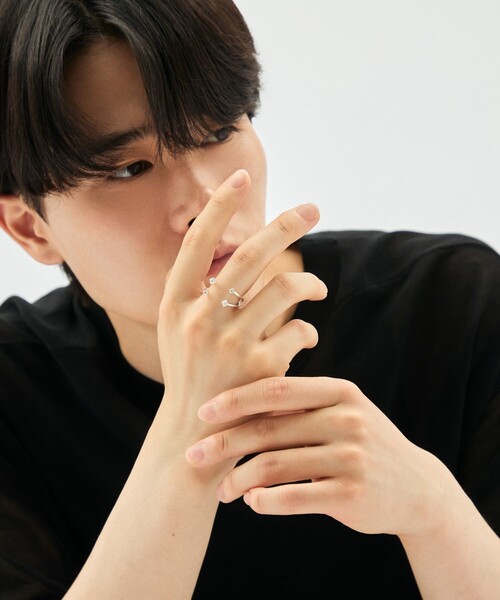 Jouete（ジュエッテ）の「[フォークリング] ジルコニア（リング・レディース・シルバー・#13/#17/#9）」の3枚目の写真