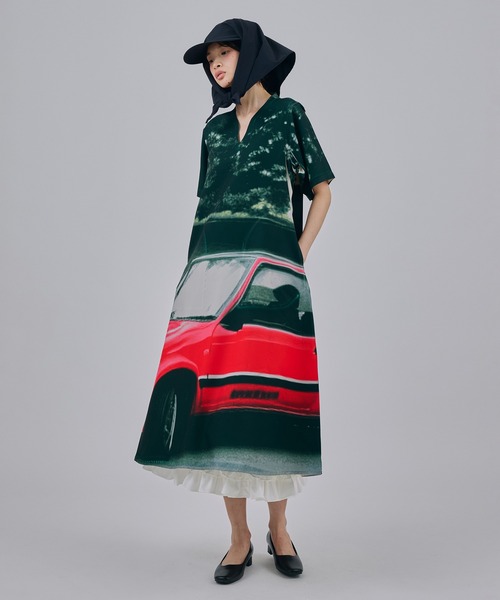 NON TOKYO(ノントーキョー)の「DIRECT PRINT PULLOVER H/S OP(ワンピース・レディース・マルチ/チェック/アニマル・FREE)」の2枚目の写真