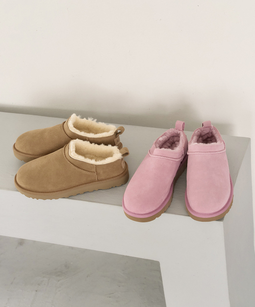 UGG（アグ）の「《追加》UGG/アグ W CLASSIC MICRO（ブーツ・レディース・ピンク/ブラウン・25cm/24cm/23cm）」の3枚目の写真