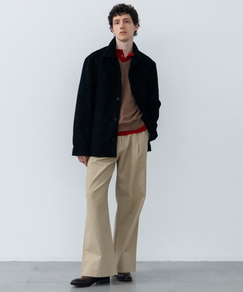 LURAKU(ルラク)の「【LURAKU】Cashmere Blend V-neck Knit / カシミヤブレンドVネックニット(ニット/セーター・メンズ・グレー/ブラック/ベージュ・MEDIUM/SMALL/LARGE)」の22枚目の写真