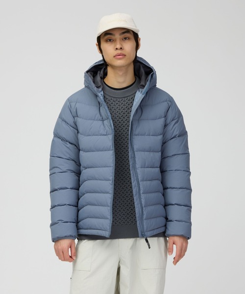 Snow Peak（スノーピーク）の「Snow Peak / Middler Down Parka ミドルダウンパーカー（ダウンジャケット/コート・メンズ・ブラウン/チャコール/ブルー・L/M/XL/S）」の3枚目の写真