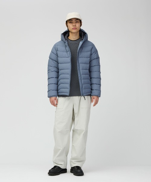 Snow Peak（スノーピーク）の「Snow Peak / Middler Down Parka ミドルダウンパーカー（ダウンジャケット/コート・メンズ・ブラウン/チャコール/ブルー・L/M/XL/S）」の16枚目の写真
