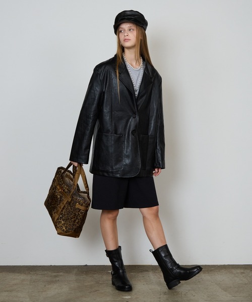 HOSIS MILANO/ホシス ミラノ LEATHER LONG BOOTS レザーロングブーツ