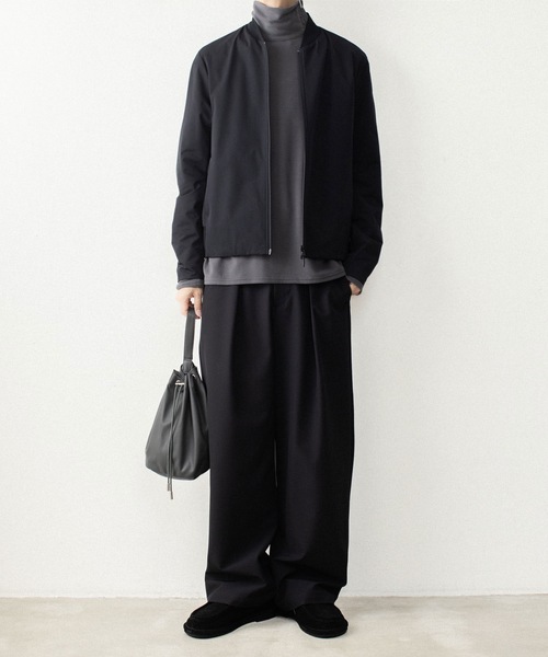 ATTACHMENT(アタッチメント)の「【 LIMITED 】2ウェイストレッチクロス 1タック トラウザーズ / PE 2WAY STRETCH CLOTH 1TUCK TROUSERS(スラックス・メンズ・ブラック/ダークグレー・1/2/4/3)」の22枚目の写真
