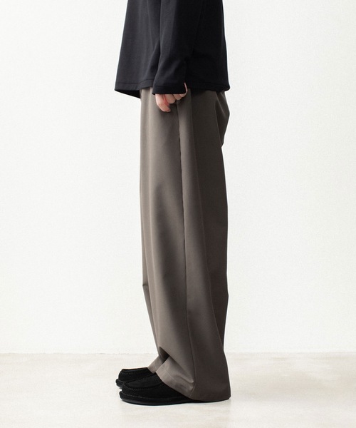 ATTACHMENT(アタッチメント)の「【 LIMITED 】2ウェイストレッチクロス 1タック トラウザーズ / PE 2WAY STRETCH CLOTH 1TUCK TROUSERS(スラックス・メンズ・ブラック/ダークグレー・1/2/4/3)」の18枚目の写真