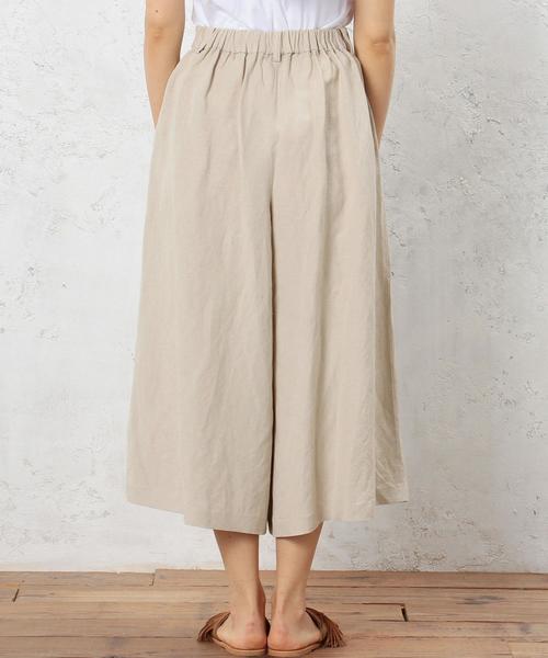 green label relaxing（グリーンレーベルリラクシング）の「CF R/Asa ボリュームタック パンツ（その他パンツ・レディース・ブラウン/ベージュ/ネイビー・36/38）」の4枚目の写真