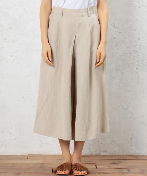 green label relaxing（グリーンレーベルリラクシング）の「CF R/Asa ボリュームタック パンツ（その他パンツ・レディース・ブラウン/ベージュ/ネイビー・36/38）」の5枚目の写真