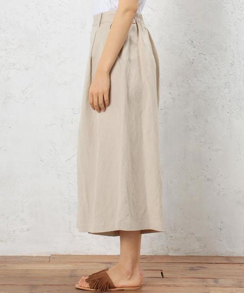 green label relaxing（グリーンレーベルリラクシング）の「CF R/Asa ボリュームタック パンツ（その他パンツ・レディース・ブラウン/ベージュ/ネイビー・36/38）」の6枚目の写真