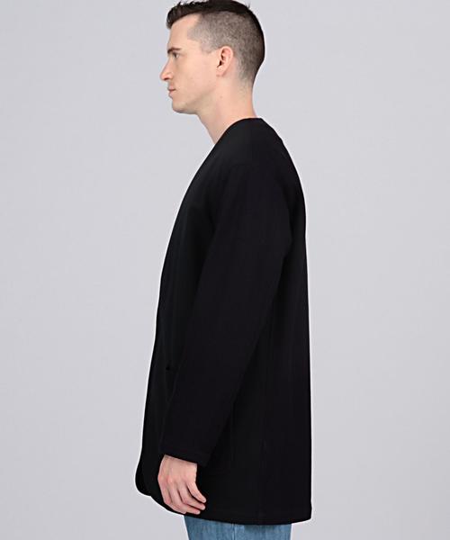 EN ROUTE（アンルート）の「ENR ラッセルシャンブレーノーカラージャケット◆（ノーカラージャケット・メンズ・ブラック/ネイビー・2/1/3）」の10枚目の写真