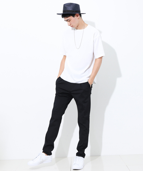 STUDIOUS(ステュディオス)の「コンパクトワッフルラウンドT (Tシャツ/カットソー・メンズ・ホワイト/グレー・3/2/1)」の15枚目の写真