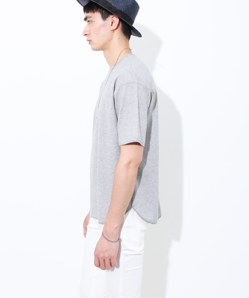 STUDIOUS(ステュディオス)の「コンパクトワッフルラウンドT (Tシャツ/カットソー・メンズ・ホワイト/グレー・3/2/1)」の19枚目の写真