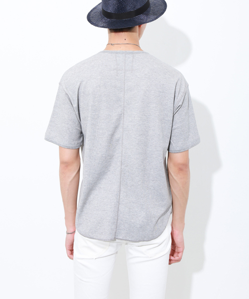 STUDIOUS(ステュディオス)の「コンパクトワッフルラウンドT (Tシャツ/カットソー・メンズ・ホワイト/グレー・3/2/1)」の18枚目の写真