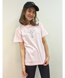 X-girl | CROSS S/S TEE /Tシャツ/TEE/半袖/無地/バックプリント/ロゴ/夏/十字架/クロス/タギング(Tシャツ/カットソー)