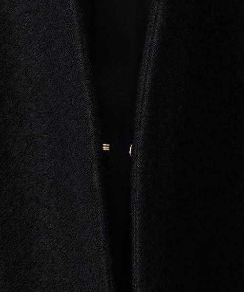 roku6 黒 ノーカラージャケット UNITED ARROWS LTD. OUTLET｜<6(ROKU)>フクレ ノーカラー