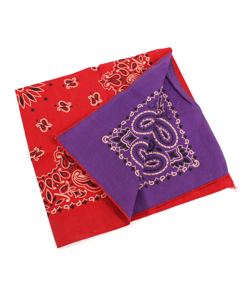 BEAMS BOY（ビームスボーイ）の「1/12返却しますので!!　CAROLINA / リバーシブルバンダナ（バンダナ/スカーフ・レディース・ピンク/レッド/ワイン/ブルー・ONE SIZE）」の3枚目の写真