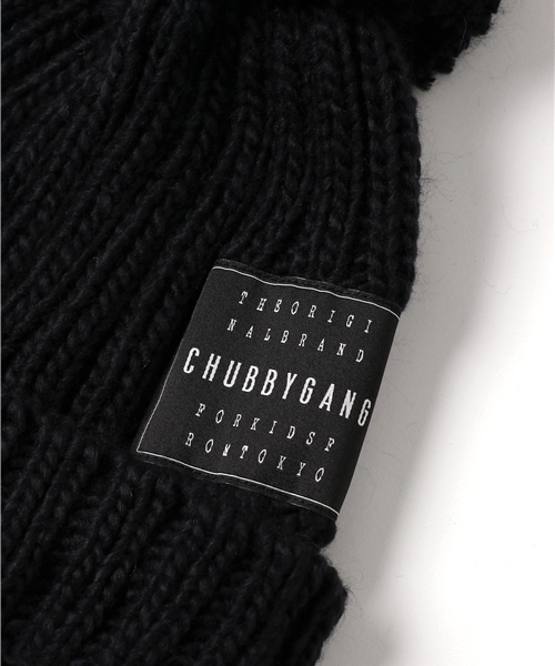 CHUBBYGANG(チャビーギャング)の「ポンポンニットキャップ(ニットキャップ/ビーニー・キッズ・ホワイト/ブラック・FREE)」の5枚目の写真