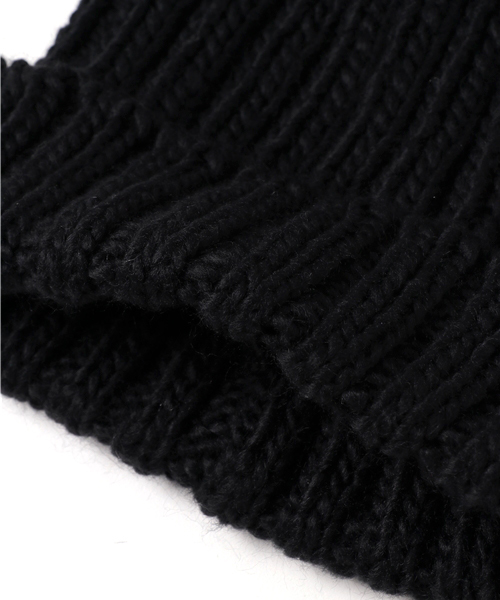 CHUBBYGANG(チャビーギャング)の「ポンポンニットキャップ(ニットキャップ/ビーニー・キッズ・ホワイト/ブラック・FREE)」の6枚目の写真