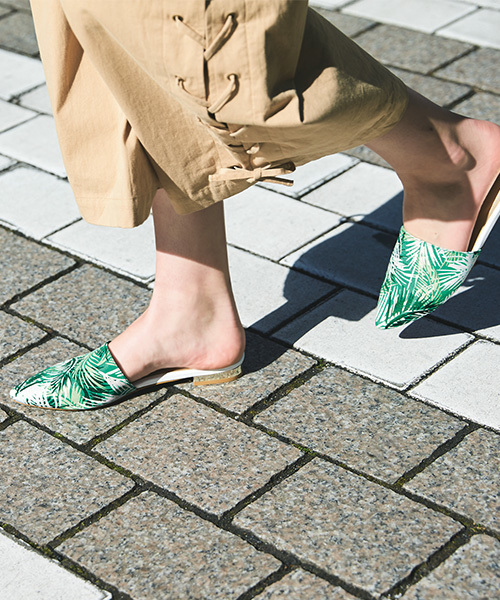 ORiental TRaffic（オリエンタルトラフィック）の「春夏新作★スリッパ★7223（サンダル・レディース・グリーン/ブラック/ホワイト・L/LL/S/M）」の3枚目の写真