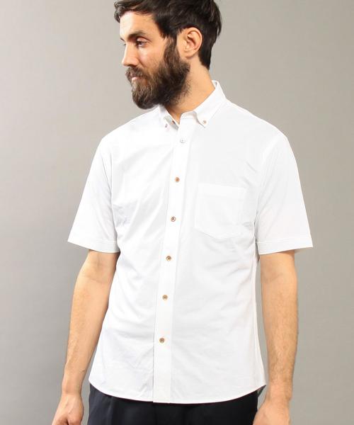 BEAUTY&YOUTH UNITED ARROWS（ビューティーアンドユースユナイテッドアローズ）の「BY COOLMAX シャンブレー ショートスリーブ シャツ ◆（シャツ/ブラウス・メンズ・ホワイト/ネイビー/ライトブルー/ロイヤルブルー/ライム・MEDIUM/X-SMALL/LARGE/SMALL/X-LARGE）」の7枚目の写真