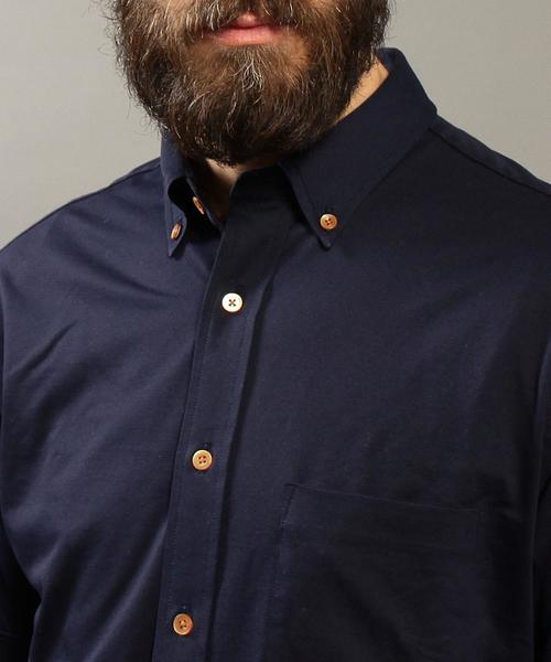 BEAUTY&YOUTH UNITED ARROWS（ビューティーアンドユースユナイテッドアローズ）の「BY COOLMAX シャンブレー ショートスリーブ シャツ ◆（シャツ/ブラウス・メンズ・ホワイト/ネイビー/ライトブルー/ロイヤルブルー/ライム・MEDIUM/X-SMALL/LARGE/SMALL/X-LARGE）」の16枚目の写真