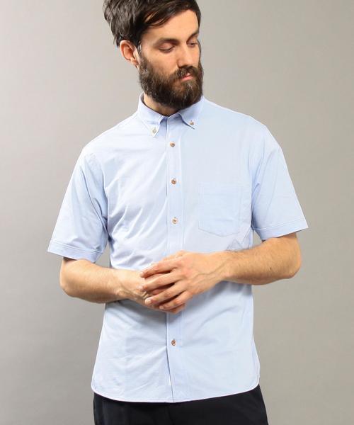 BEAUTY&YOUTH UNITED ARROWS（ビューティーアンドユースユナイテッドアローズ）の「BY COOLMAX シャンブレー ショートスリーブ シャツ ◆（シャツ/ブラウス・メンズ・ホワイト/ネイビー/ライトブルー/ロイヤルブルー/ライム・MEDIUM/X-SMALL/LARGE/SMALL/X-LARGE）」の20枚目の写真