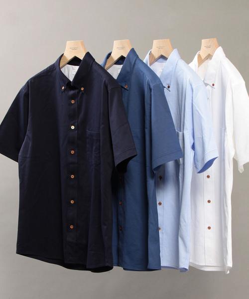 BEAUTY&YOUTH UNITED ARROWS（ビューティーアンドユースユナイテッドアローズ）の「BY COOLMAX シャンブレー ショートスリーブ シャツ ◆（シャツ/ブラウス・メンズ・ホワイト/ネイビー/ライトブルー/ロイヤルブルー/ライム・MEDIUM/X-SMALL/LARGE/SMALL/X-LARGE）」の14枚目の写真