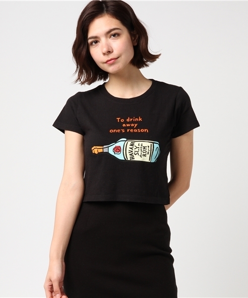 SLY（スライ）の「NAIJEL GRAPH RUM CROPPED T/SH（Tシャツ/カットソー・レディース・レッド/ブラック/ホワイト・2/1）」の11枚目の写真