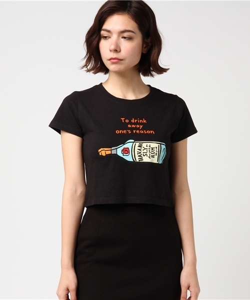 SLY（スライ）の「NAIJEL GRAPH RUM CROPPED T/SH（Tシャツ/カットソー・レディース・レッド/ブラック/ホワイト・2/1）」の13枚目の写真