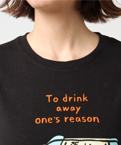 SLY（スライ）の「NAIJEL GRAPH RUM CROPPED T/SH（Tシャツ/カットソー・レディース・レッド/ブラック/ホワイト・2/1）」の6枚目の写真