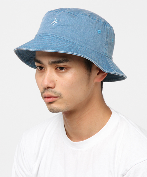 WEGO（ウィゴー）の「WEGO/ピグメントバケットハット（ハット・レディース・サックスブルー/ライトピンク/ブラック/ベージュ/ブルー/オレンジ・FREE）」の5枚目の写真