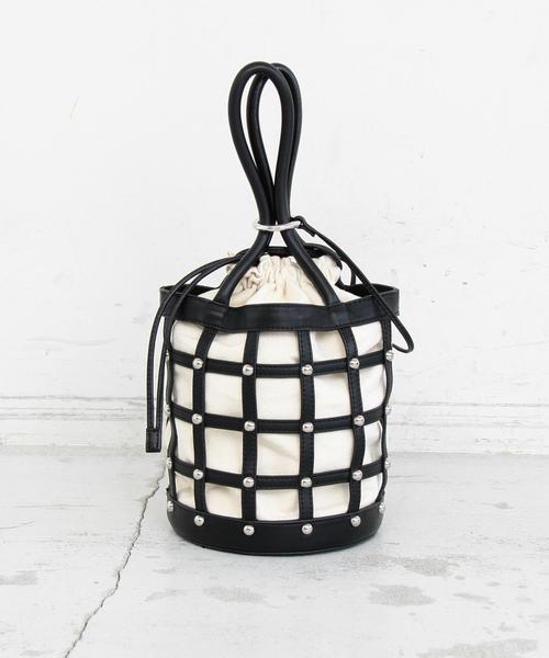 BEAUTY&YOUTH UNITED ARROWS（ビューティーアンドユースユナイテッドアローズ）の「BY∴ メッシュスタッズドローストトートバッグ ◆（トートバッグ・レディース・ブラック/ピンク・FREE）」の7枚目の写真