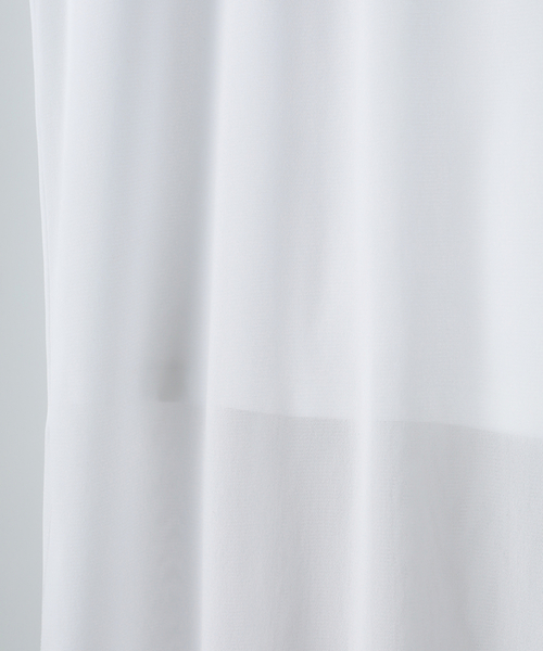 CLANE(クラネ)の「SEE THROUGH LAYER LOGO TOPS(Tシャツ/カットソー・レディース・ホワイト/ブラック・2/1)」の13枚目の写真