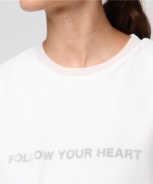 CLANE(クラネ)の「SEE THROUGH LAYER LOGO TOPS(Tシャツ/カットソー・レディース・ホワイト/ブラック・2/1)」の6枚目の写真